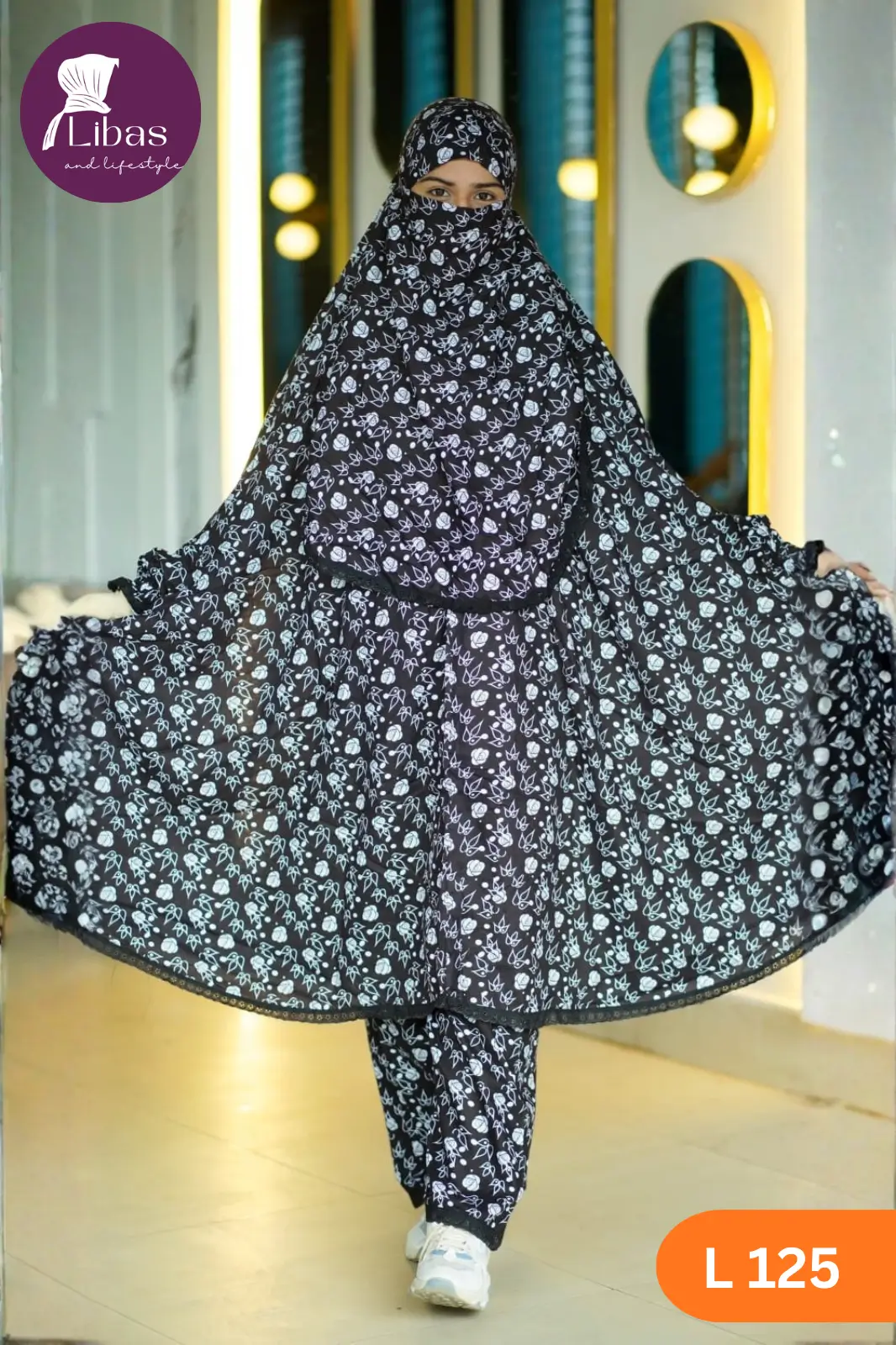 1 Khimar and Plazu Set - Image 1