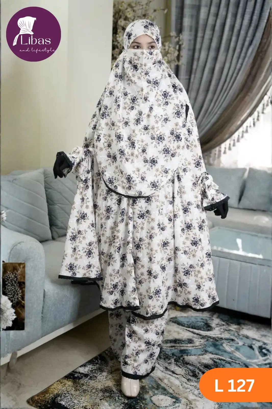 1 Khimar and Plazu Set - Image 1